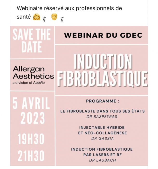 Webinar du GDEC sur l'induction fibroblastique