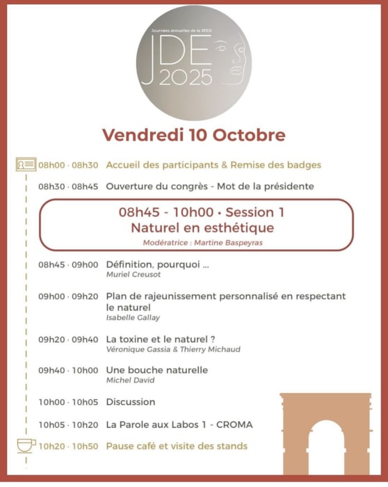 Programme JDE Paris 2025 matin