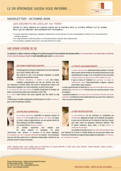 Newsletter 1 éclat du teint