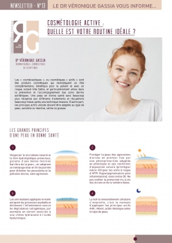 Newsletter 13 cosmétologie active : quelle est votre routine idéale ?