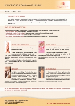 Newsletter 2 la beauté des mains