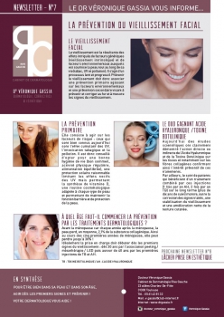 Newsletter 7 la prévention du vieillissement facial